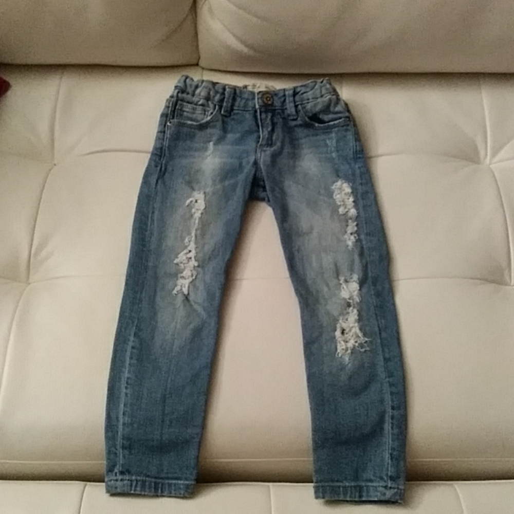 Zara distressed girls jeans